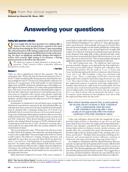 Tips from the clinical experts