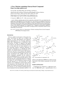 A New Chlorine-containing Glucosyl-fused Compound