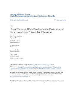 Use of Terrestrial Field Studies In the Derivation of Bioaccumulation