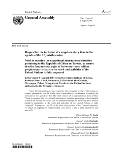 General Assembly - the United Nations