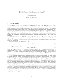 Notes on the Software Oscilloscope