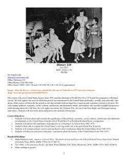 History 225 - Westminster College