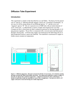 Diffusion Experiment (Lee and Wilke Method)