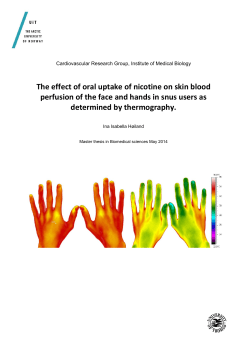 The effect of oral uptake of nicotine on skin blood - Munin