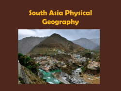 South Asia Physical Geography
