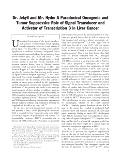 Dr. Jekyll and Mr. Hyde: A paradoxical oncogenic and tumor
