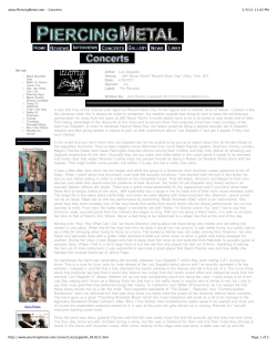 PiercingMetal Concerts