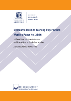 A Short Note on Discrimination and Favoritism in the Labor Market