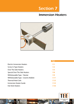 Section 7 - Thermal Electric Elements