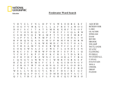 Freshwater Word Search
