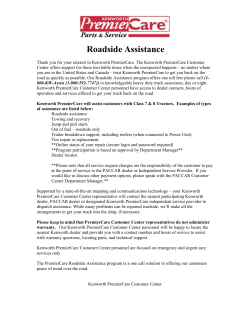 Roadside Assistance - Parts