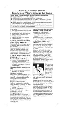 Fusidic acid 1%w/w Viscous Eye Drops