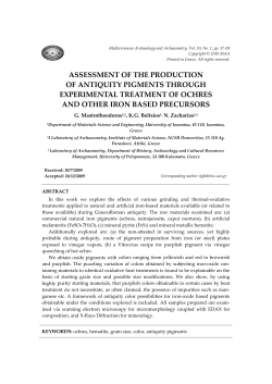 PDF - Mediterranean Archaeology and Archaeometry