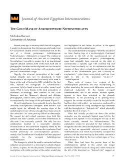 Journal of Ancient Egyptian Interconnections