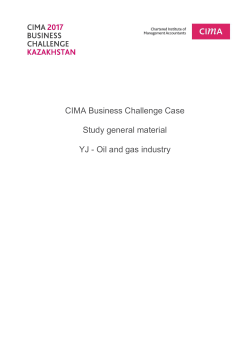 CIMA Business Challenge Case Study (2017)