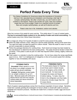 Perfect Pasta Every Time