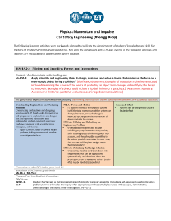 Momentum and Impulse Car Safety Engineering (the Egg Drop)
