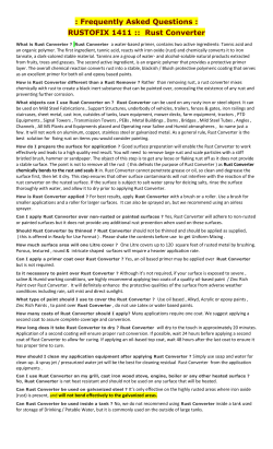 Rust Converter - promtech aerosols pvt ltd