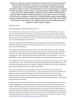 House Coalition Letter on HJ Res 119