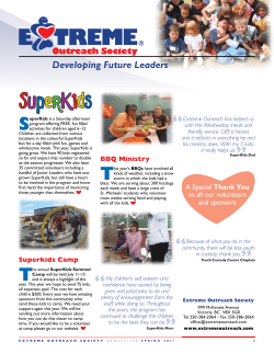 Spring 2011 - Extreme Outreach Society