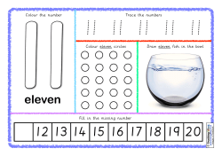 Number Mats - 11 to 20