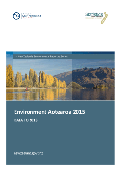 Environment Aotearoa 2015 - Ministry for the Environment