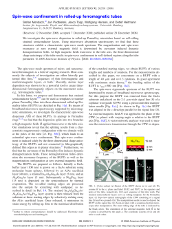 Spin-wave confinement in rolled-up ferromagnetic