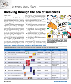 Breaking through the sea of sameness