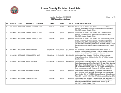 Forfeited Land Roster