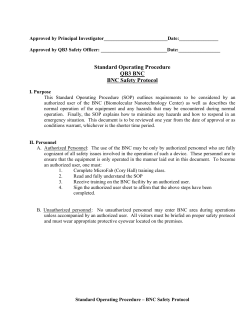 BNC Cleanroom Safety Protocol - QB3-Berkeley