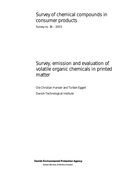 Survey, emission and evaluation of volatile organic chemic&hellip;