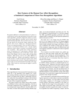 How Features of the Human Face Affect Recognition