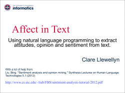 Affect in Text (Llewellyn)