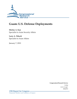 Guam: US Defense Deployments