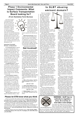 Is GLBT abusing eminent domain?