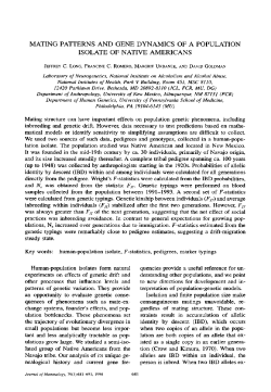 mating patterns and gene dynamics of a