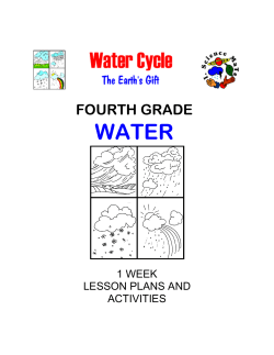 FOURTH GRADE WATER - Math/Science Nucleus