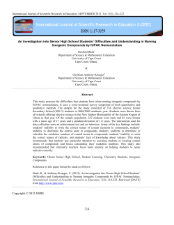 An Investigation into Senior High School Students` Difficulties and