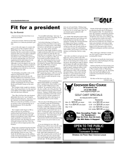 Fit for a president - The Complete Golfer