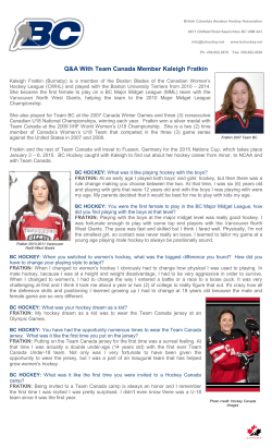 BC Hockey Letterhead