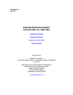 Duncan Preston Schiedt Collection