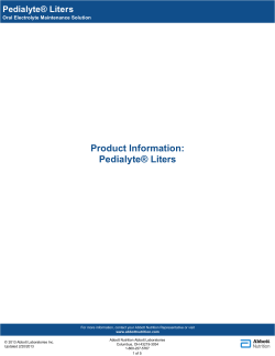Pedialyte&reg; Liters - Abbott Nutrition