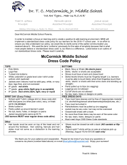 MMS Dress Code Policy
