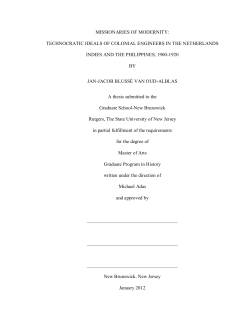 missionaries of modernity - RUcore