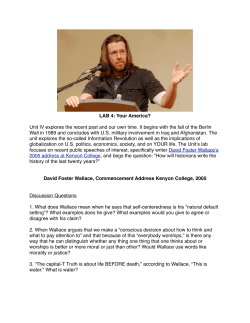 LAB 4: Your America?