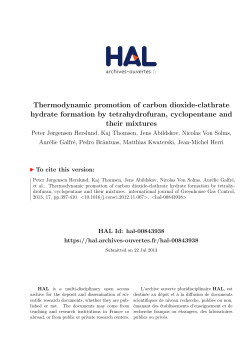 Thermodynamic promotion of carbon dioxide-clathrate hydrate