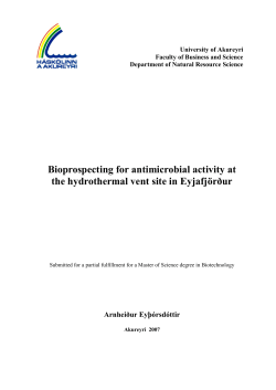 Bioprospecting for antimicrobial activity at the hydrothermal vent site