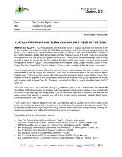 clip gala award-winning short film by young