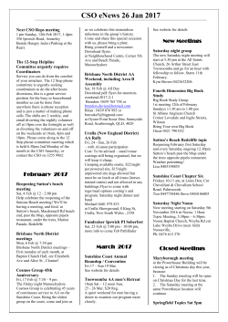 CSO eNEWS 26 Jan 2017
