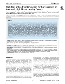 High Risk of Lead Contamination for Scavengers in an Area with